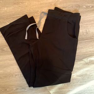 Figs Scrub Pants Straight Leg Large Tall Black